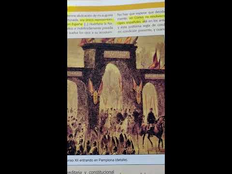 El manifiesto de Sandhurst  Restauración borbónica en Alfonso XII (1-12-1874) ideado por Cánovas.