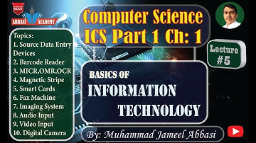 First Year Computer Science Chapter 1 Lecture 5 |5/8 | ICS Part 1 | Basics of Information Technology