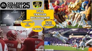 CFB 25 Trailer Breakdown + Game Modes & Feature Details! | EA Sports College Football LIVE Chat