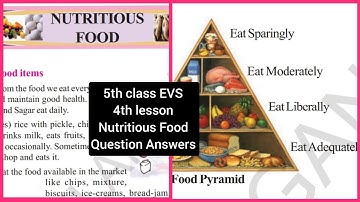 5th class EVS 4th lesson"Nutritious Food" Question Answers| TS board 5th class Online classes