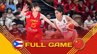 Puerto Rico v China | Full Basketball Game | FIBA Women's Olympic Qualifying Tournament China 2024