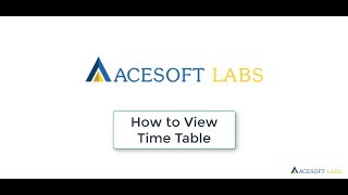 35.Where Can I View Time Table
