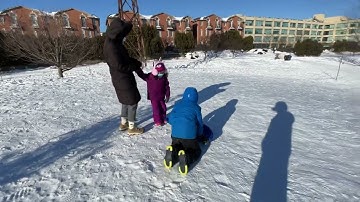 Slippery Racer Downhill Toboggan Snow  Part 1