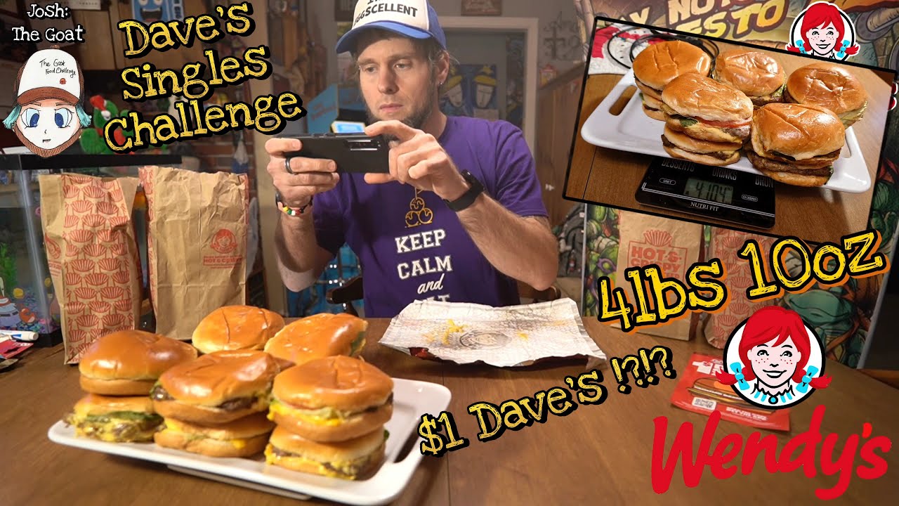 Episode 198: Wendy's Dave's Single Challenge | #Wendys #FastFood - YouTube