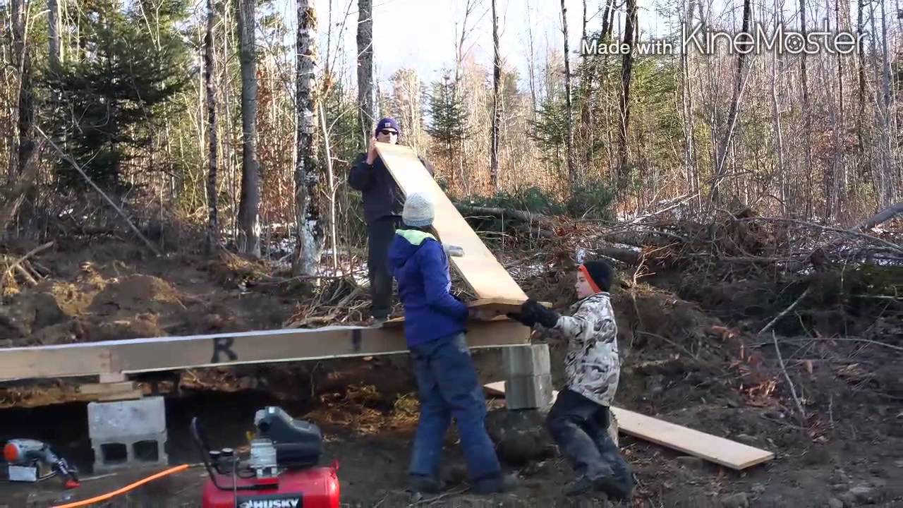 Off Grid Cabin Update - Framing the cabin - 11/15 - 11/16