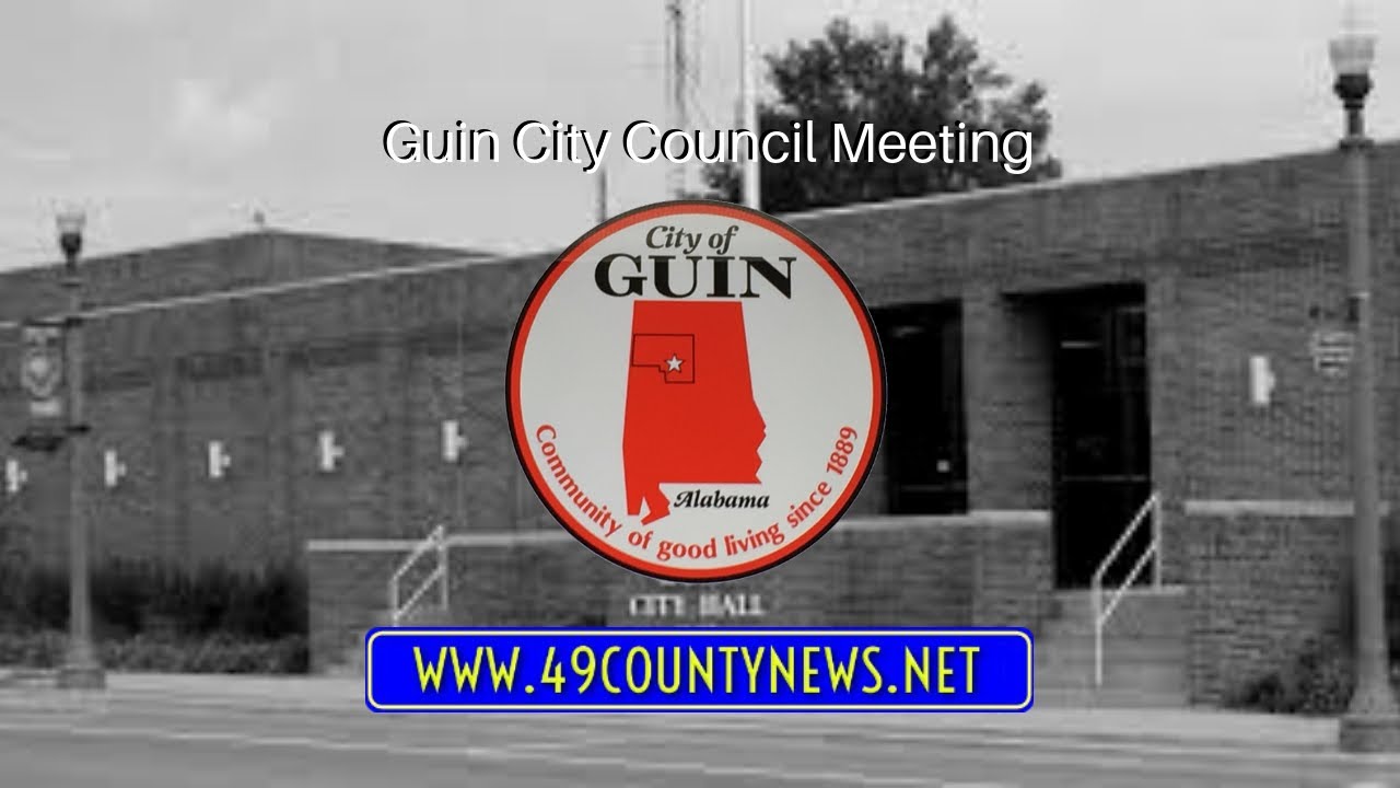 Guin City Council Meeting 06/03/2019 YouTube