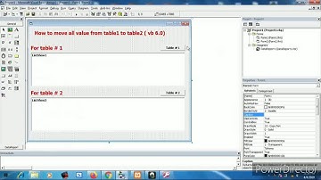 HOW TO MOVE ALL VALUES FROM TABLE TO TABLE  ( VB 6.0 )