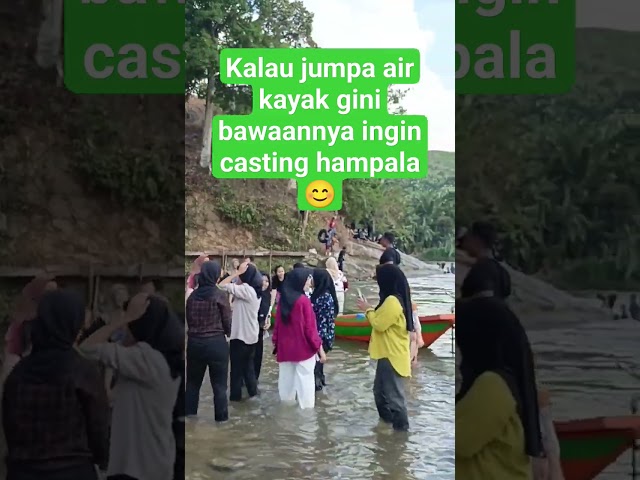 kalau jumpa air kayak gini bawaannya ingin casting hampala#shorts #bayopalas #castinghampala class=