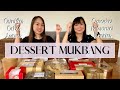 DESSERT MUKBANG WITH SISTER + GET TO KNOW ME (Q&amp;A) | Madz Abraham