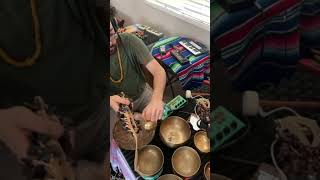 Percussion jungle during a long form improv loop session #percussion #ambientmusic #improvisation