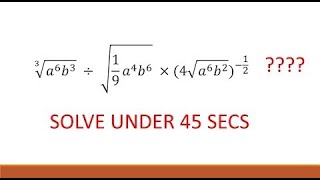 Speed Maths :: Complex Powers Example