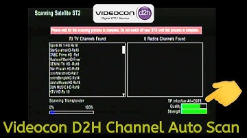 Videocon D2H Setup Box How to Channel Auto Scan | Videocon D2H Channel Auto Scan Kaise Kare
