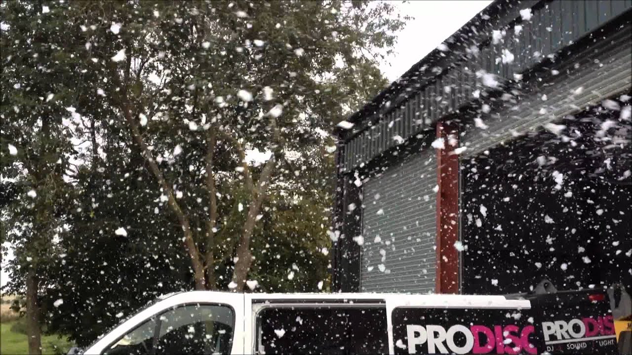 Snow Machine Hire Cambridge London Pro Disco Hire YouTube