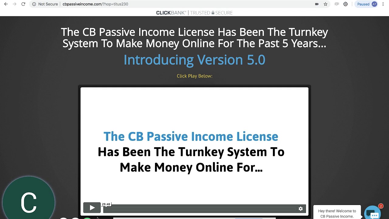 clickbank passive income 5.0 review - YouTube
