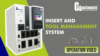 Creintors_Insert and Tool Management System (Operation Video)