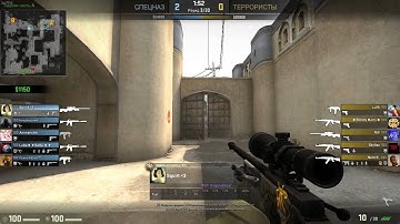 lucky shot from awp (slow motion)