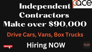 Make over $90,000 Yearly With This company hiring car, Van and Truck Contractors Pace