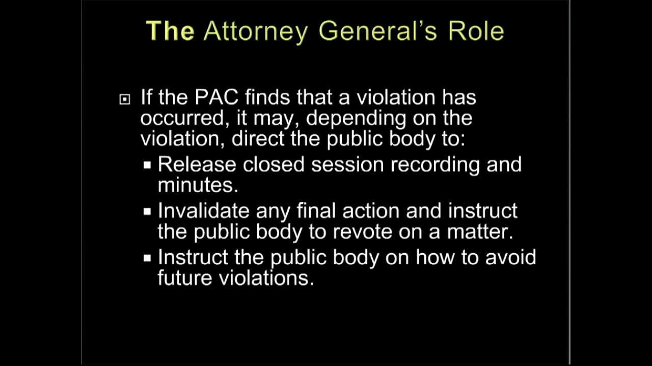 Open Meetings Act (OMA)