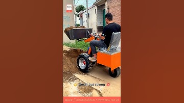 🔝 How small can be great in work 💪 #skills #crafts #shorts #miniloaderpower