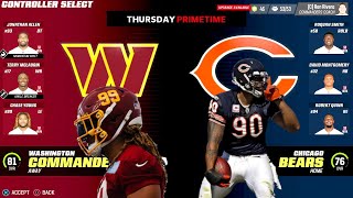 Madden NFL 23 Washington Commanders Franchise Vs Chicago Bears - Week 6