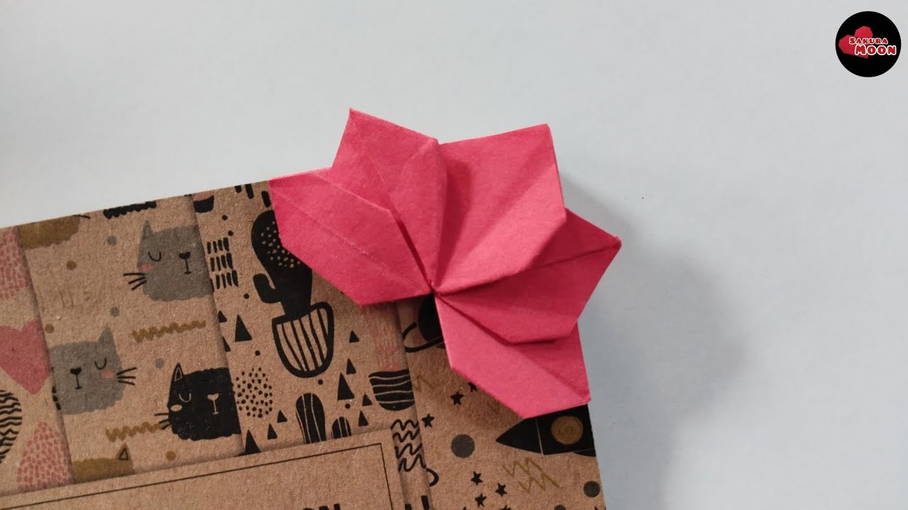 DIY Bookmark | Origami Bookmark Flower | Paper FLOWER Bookmark Tutorial