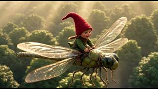 The Tiny Elf Who Rides a Giant Dragonfly ✨🧚♂️ | Magical Fantasy Adventure