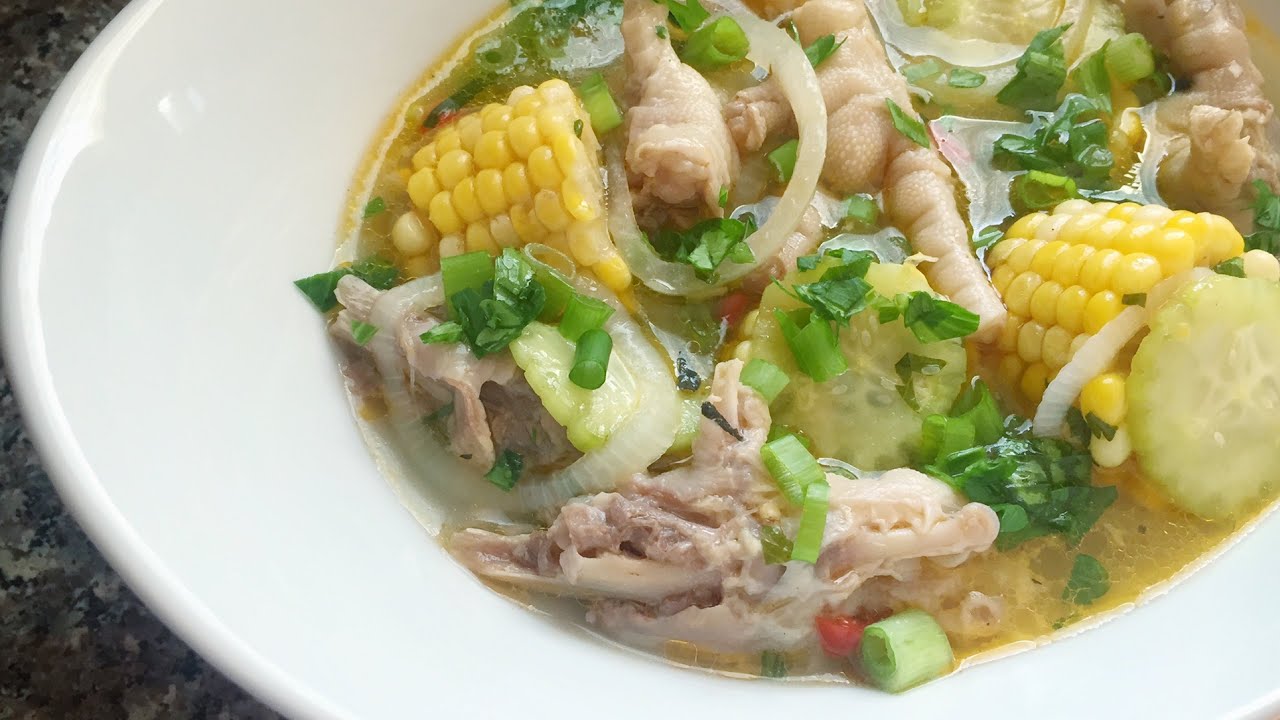 Guyanese Chicken Foot Souse - YouTube