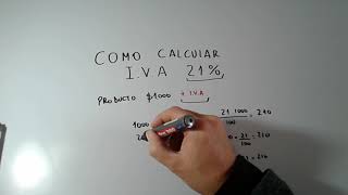 Como Calcular Porcentajes Para Calcular El Iva. Matematica