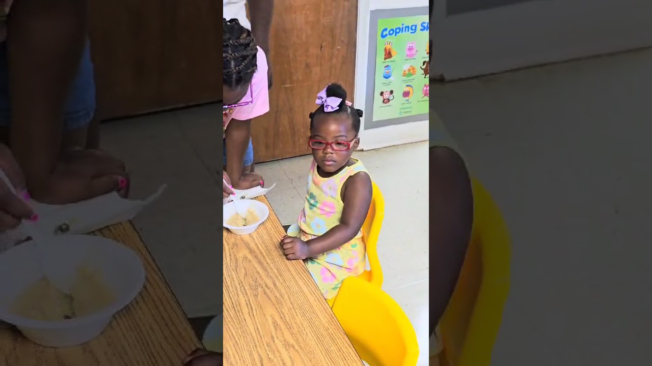 Talicia first day in school, pre-school August 2024