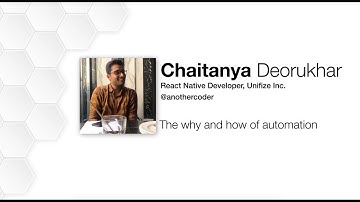 The Why and How of Automation By Chaitanya Deorukhkar