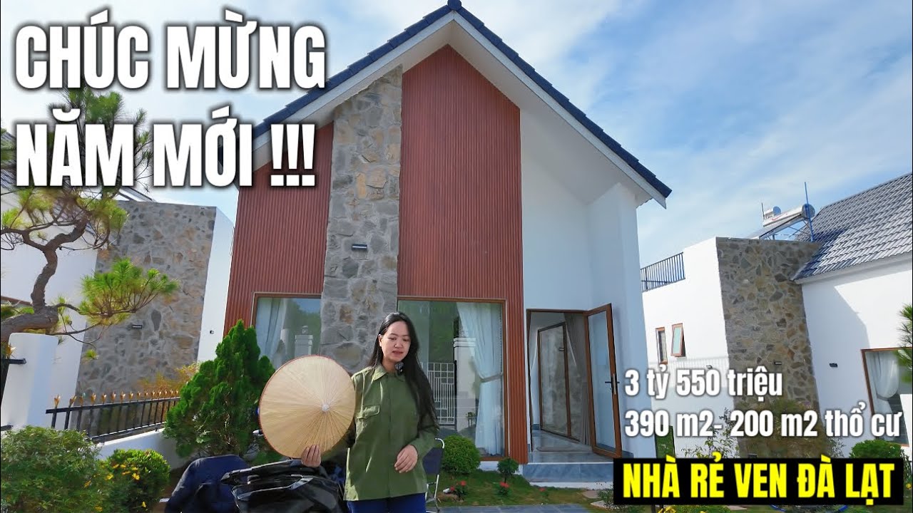 Chúc mừng năm mới Bính Ngọ nhà này mới xây 390 m2 200 m2 thổ cư 3 tỷ 550 triệu ven Đà Lạt