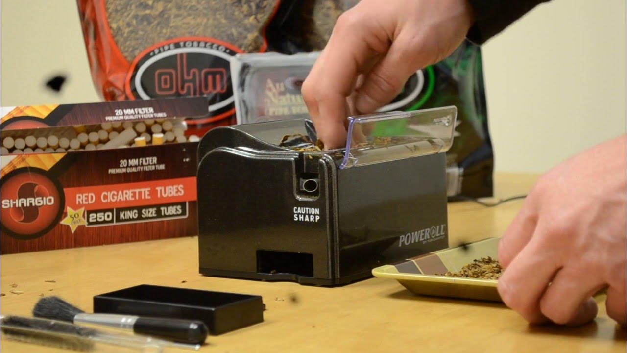 PoweRoll Electric Cigarette Machine By Top-O-Matic - YouTube