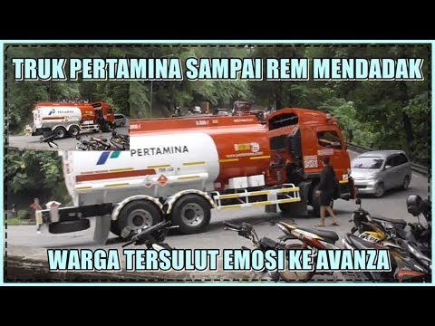  Truk Pertamina  Sampai Rem Mendadak Warga Tersulut Emosi 