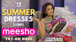 Trendy SUMMER DRESSES from MEESHO 👗💕 | Tryon | Review || gimaashi