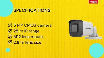 Hikvision 5MP Outdoor Bullet Camera with Audio Mic | DS-2CE16H0T-ITPFS