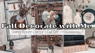 FALL DECORATE WITH ME | Living Room \& Fall DIY!!