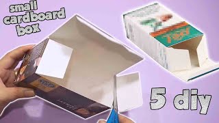 ✅ 5 Small Cardboard Boxes Ideas-DIY CARDBOARDS