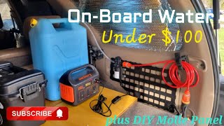 OnBoard Water + DIY Molle Panel(Under $100)!! #4runner #diy #overlanding #molle #camping #onboard
