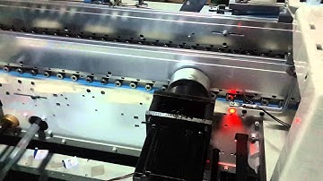 Braille Embossing System on folding carton gluer