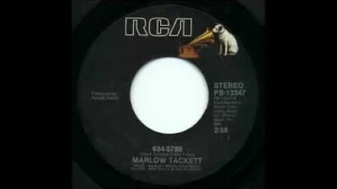 Marlow Tackett - 45 Record - 634-5789