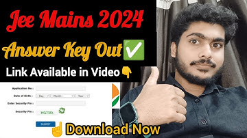 jee mains answer key 2024 Out ✅ , JEE Main Response sheet , JEE Mains Answer key Released 🔥 #jeeexam