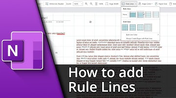 How to add rule lines in OneNote ✅ Tutorial