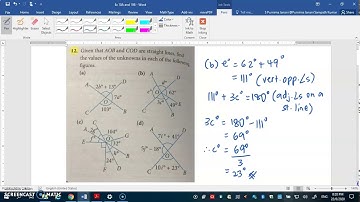 2020 Level 1: Chap 10 Basic Geometry: Ex 10A, Qn 12