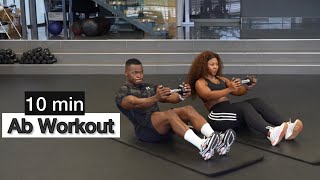 10 Min Dumbbell Abs Workout 🔥 Build a Strong Core at Home | Aunty Molly & Thulani Chipanga