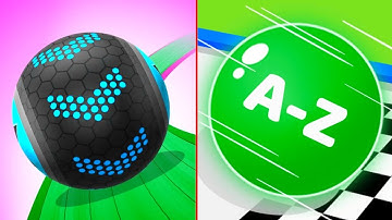 Going Balls VS A - Z Run  Android iOS Gameplay | Walkthrough , Ball Colour Run  New Update #2567