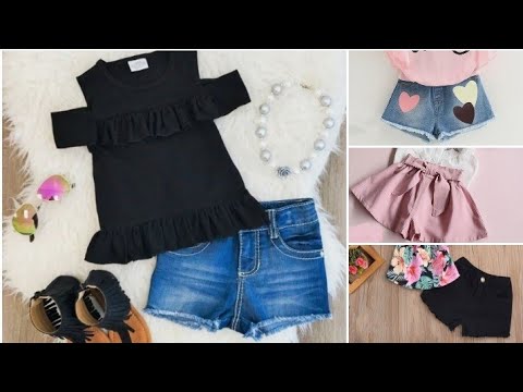 أجمل شورتات بنوتات للعيد ملابس العيد للبنات الصغار