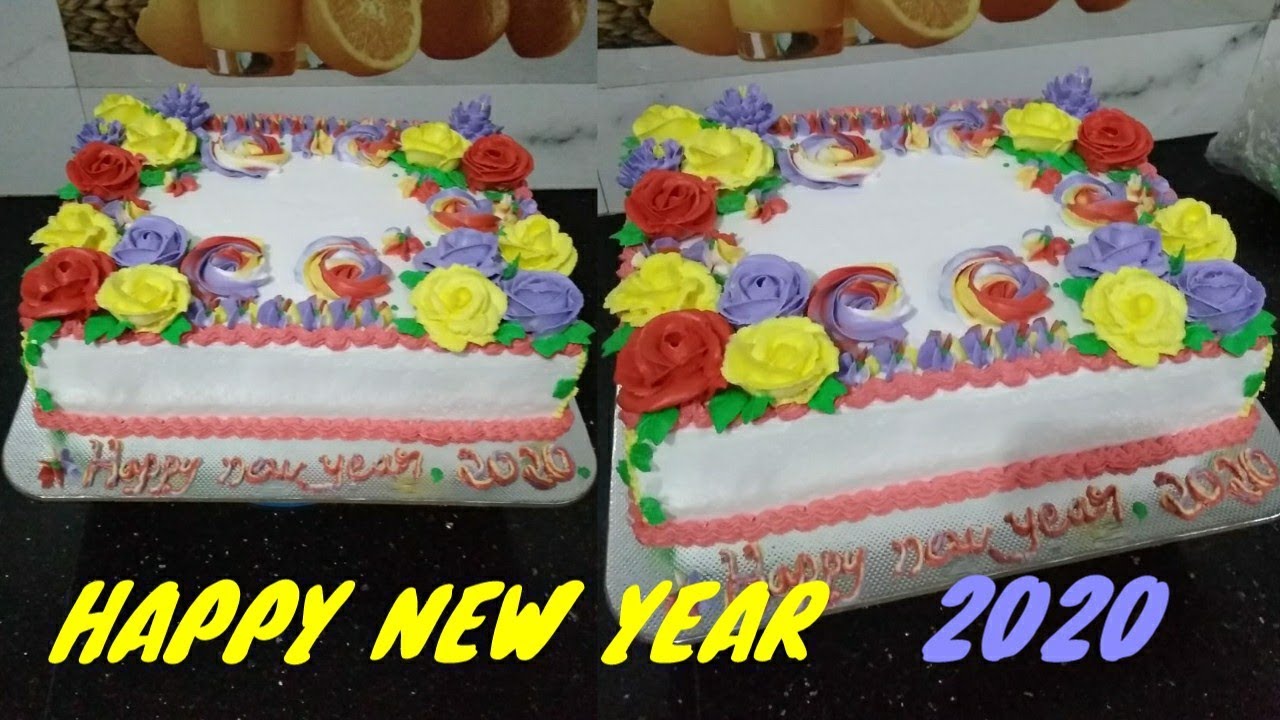 New year cake || Happy new year 2020😍😍|| - YouTube