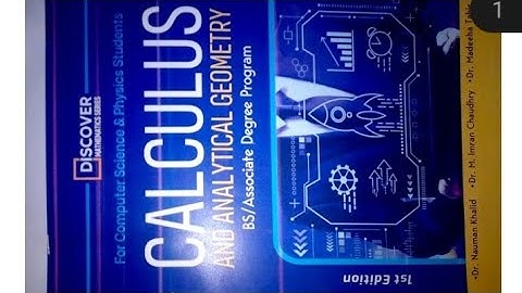 calculus and analytical geometry ex1.1 by Dr noman khalid
