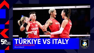 Türkiye vs. Italy | Match Highlights Semi Finals I CEV EuroVolley 2023 Women