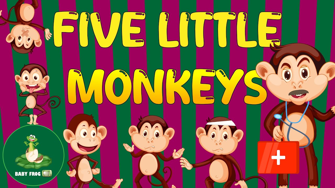 Five Little Monkeys Jumping on the Bed • Kids Song & Nursery Rhymes ...